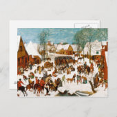 Pieter Bruegel de Ouder-Massacre van de Innocenten Briefkaart (Voorkant / Achterkant)