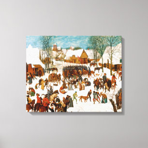 Pieter Bruegel de Ouder-Massacre van de Innocenten Canvas Afdruk