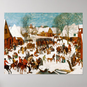 Pieter Bruegel de Ouder-Massacre van de Innocenten Poster
