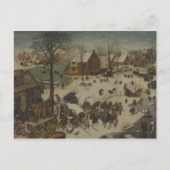 Pieter Bruegel de Ouder - Numbering in Bethlehem Briefkaart (Voorkant)