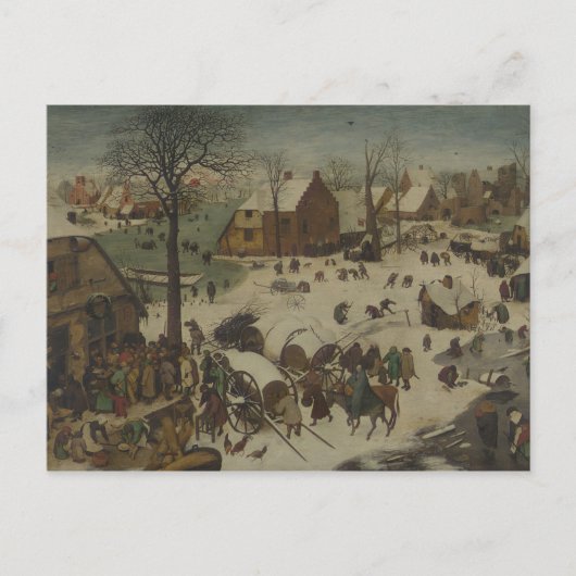 Pieter Bruegel de Ouder - Numbering in Bethlehem Briefkaart (Voorkant)