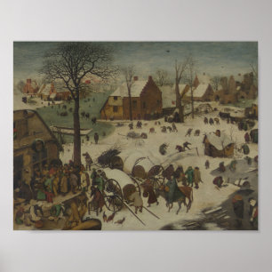 Pieter Bruegel de Ouder - Numbering in Bethlehem Poster