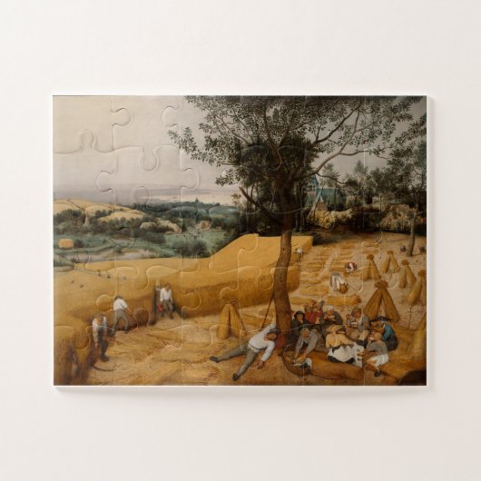 Pieter Bruegel de Ouder, The Harvesters, 1565 Legpuzzel (Horizontaal)