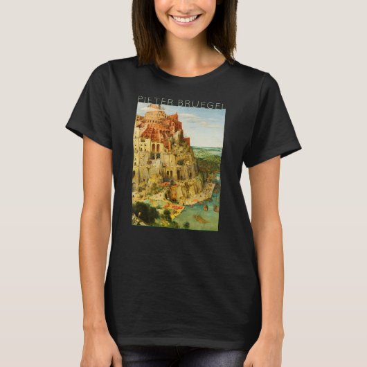 Pieter Bruegel de Oudere - De grote toren van Babe T-shirt (Voorkant)