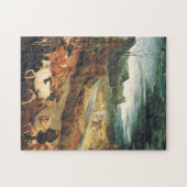Pieter Bruegel de oudere - de terugkeer van de her Legpuzzel (Horizontaal)