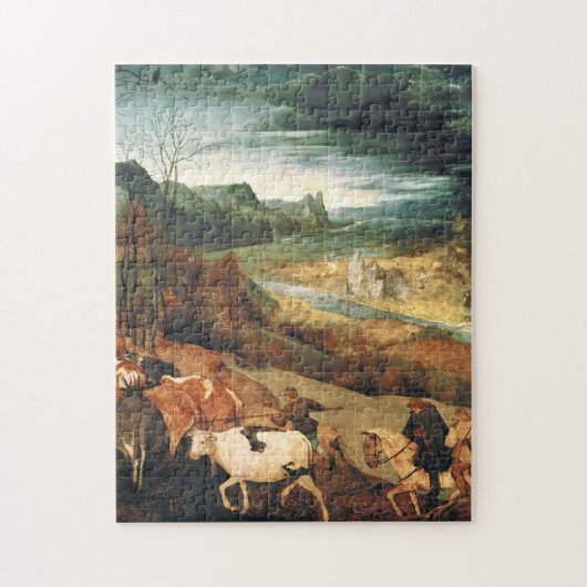 Pieter Bruegel de oudere - de terugkeer van de her Legpuzzel (Verticaal)