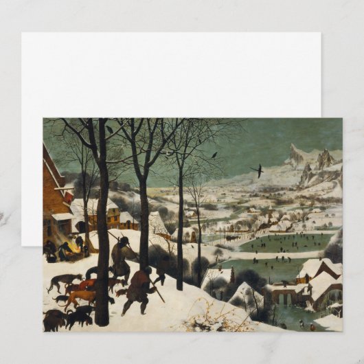 Pieter Bruegel de oudere - jagers in de sneeuw (Voorkant / Achterkant)