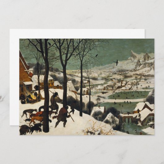 Pieter Bruegel de oudere - jagers in de sneeuw (Voorkant / Achterkant)