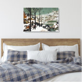 Pieter Bruegel de oudere jagers in de sneeuw Canvas Afdruk (Insitu (Slaapkamer))