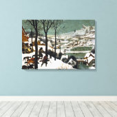 Pieter Bruegel de oudere jagers in de sneeuw Canvas Afdruk (Insitu (Houten vloer))
