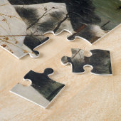 Pieter Bruegel de oudere - jagers in de sneeuw Legpuzzel (Zijkant)