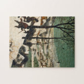 Pieter Bruegel de oudere - jagers in de sneeuw Legpuzzel (Horizontaal)