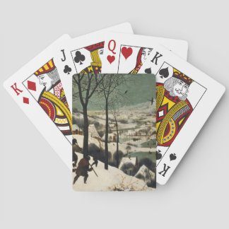 Pieter Bruegel de oudere - jagers in de sneeuw Pokerkaarten