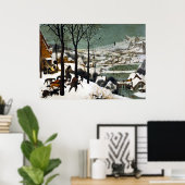 Pieter Bruegel de oudere jagers in de sneeuw Poster (Thuiskantoor)