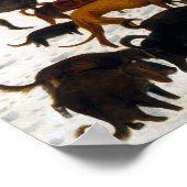 Pieter Bruegel de oudere jagers in de sneeuw Poster (Hoek)