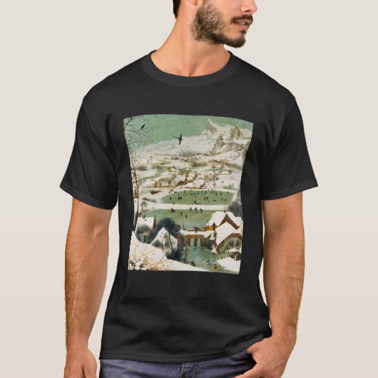 Pieter Bruegel De Oudere Jagers in de Sneeuw T-shirt (Voorkant)