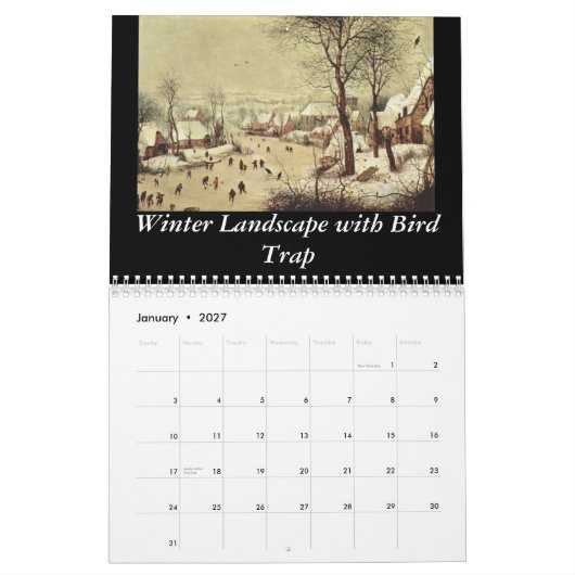 Pieter Bruegel de Oudere Kalender 2013 (Jan 2027)