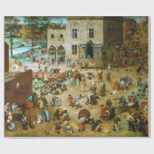 Pieter Bruegel de Oudere Kinderspelen Cadeaupapier (Vlak)