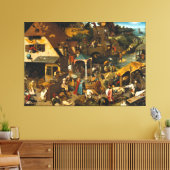 Pieter Bruegel de Oudere Nederlandse Spreuken Canvas Afdruk (Insitu (Woonkamer))