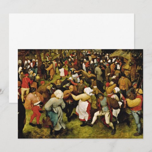 Pieter Bruegel De Ouderen - De bruiloft (Voorkant / Achterkant)