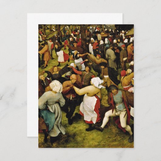 Pieter Bruegel De Ouderen - De bruiloft (Voorkant / Achterkant)