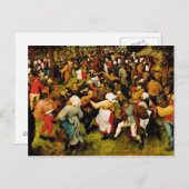 Pieter Bruegel De Ouderen - De bruiloft Briefkaart (Voorkant / Achterkant)