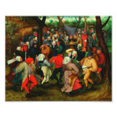 Pieter Bruegel De Ouderen - De bruiloft Foto Afdruk (Voorkant)