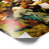 Pieter Bruegel De Ouderen - De bruiloft Foto Afdruk (Hoek)