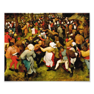 Pieter Bruegel De Ouderen - De bruiloft Foto Afdruk