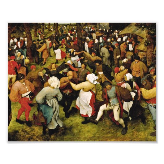 Pieter Bruegel De Ouderen - De bruiloft Foto Afdruk (Voorkant)