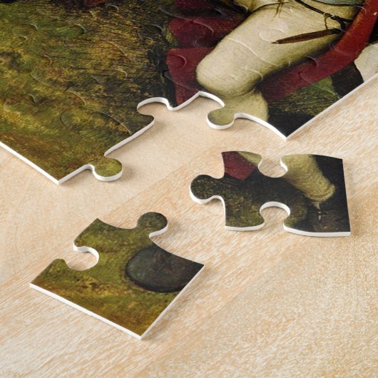 Pieter Bruegel De Ouderen - De bruiloft Legpuzzel (Zijkant)