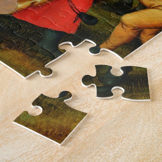 Pieter Bruegel De Ouderen - De bruiloft Legpuzzel (Zijkant)