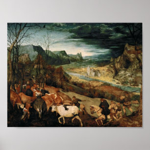Pieter Bruegel de Ouderen - De terugkeer van de he Poster