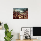 Pieter Bruegel de Ouderen - Herstel van de kudde Poster (Thuiskantoor)