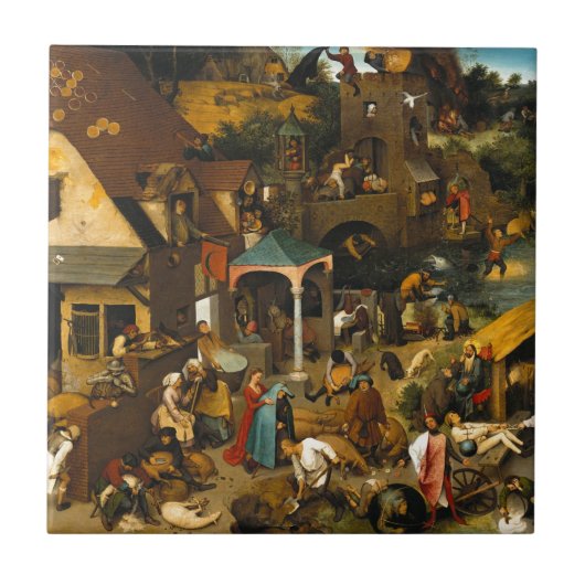Pieter Bruegel de Ouderen - Het Nederlandse Prover Tegeltje (Voorkant)
