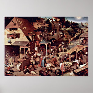 Pieter Bruegel de Ouderen - Het Nederlandse spreek Poster