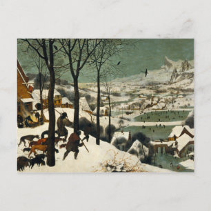 Pieter Bruegel de Ouderen - Jagers in de sneeuw Briefkaart