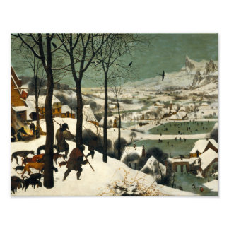 Pieter Bruegel de Ouderen - Jagers in de sneeuw Foto Afdruk