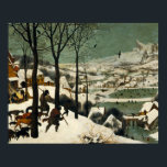 Pieter Bruegel de Ouderen - Jagers in de sneeuw Poster<br><div class="desc">Hunters in the Snow (Winter) door Pieter Bruegel the Elder, 1565. Olie op het eiken paneel.</div>