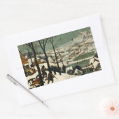 Pieter Bruegel de Ouderen - Jagers in de sneeuw Rechthoekige Sticker (Envelop)