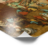 Pieter Bruegel de Ouderen - Kinderspelen Foto Afdruk (Hoek)