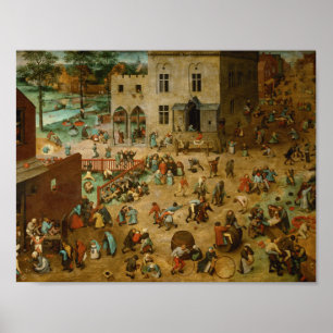 Pieter Bruegel de Ouderen - Kinderspelen Poster
