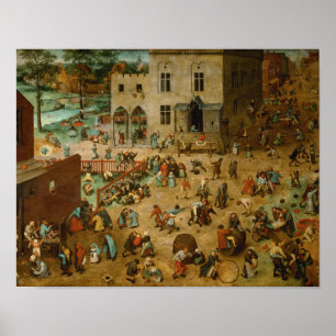 Pieter Bruegel de Ouderen - Kinderspelen Poster