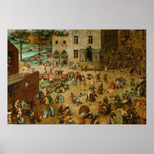 Pieter Bruegel de Ouderen - Kinderspelen Poster