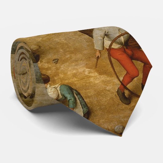 Pieter Bruegel de Ouderen - Kinderspelen Stropdas (Opgerold)