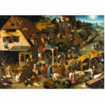 Pieter Bruegel de Ouderen - Netherlandish Proverbs Staand Fotobeeldje<br><div class="desc">Netherlandish Proverbs (ook wel de Blauwe Cloak of de Topsy Turvy World genoemd) is een 1559 olie-op-eiken-paneelschilderij van Pieter Bruegel, de Ouder, dat een land beschrijft dat gevuld is met letterlijke rendities van Nederlandse spreekwoorden van de dag. Het afbeelding is overvol met verwijzingen en de meeste weergaven kunnen nog steeds...</div>