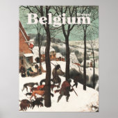 Pieter Bruegel Elder Hunters in the Snow 1565 Art Poster (Voorkant)