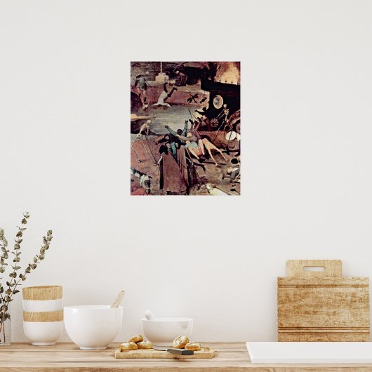 Pieter Bruegel Elder - Triumph of Death Detail Poster (Keuken)