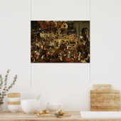 PIETER BRUEGEL - Fight between Carnival and Lent Poster (Keuken)