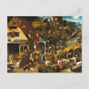 Pieter Bruegel het Nederlandse Ouderdoms Proverbs Briefkaart